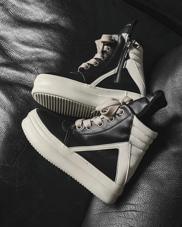 Side Zip Platform Sneakers znk000226
