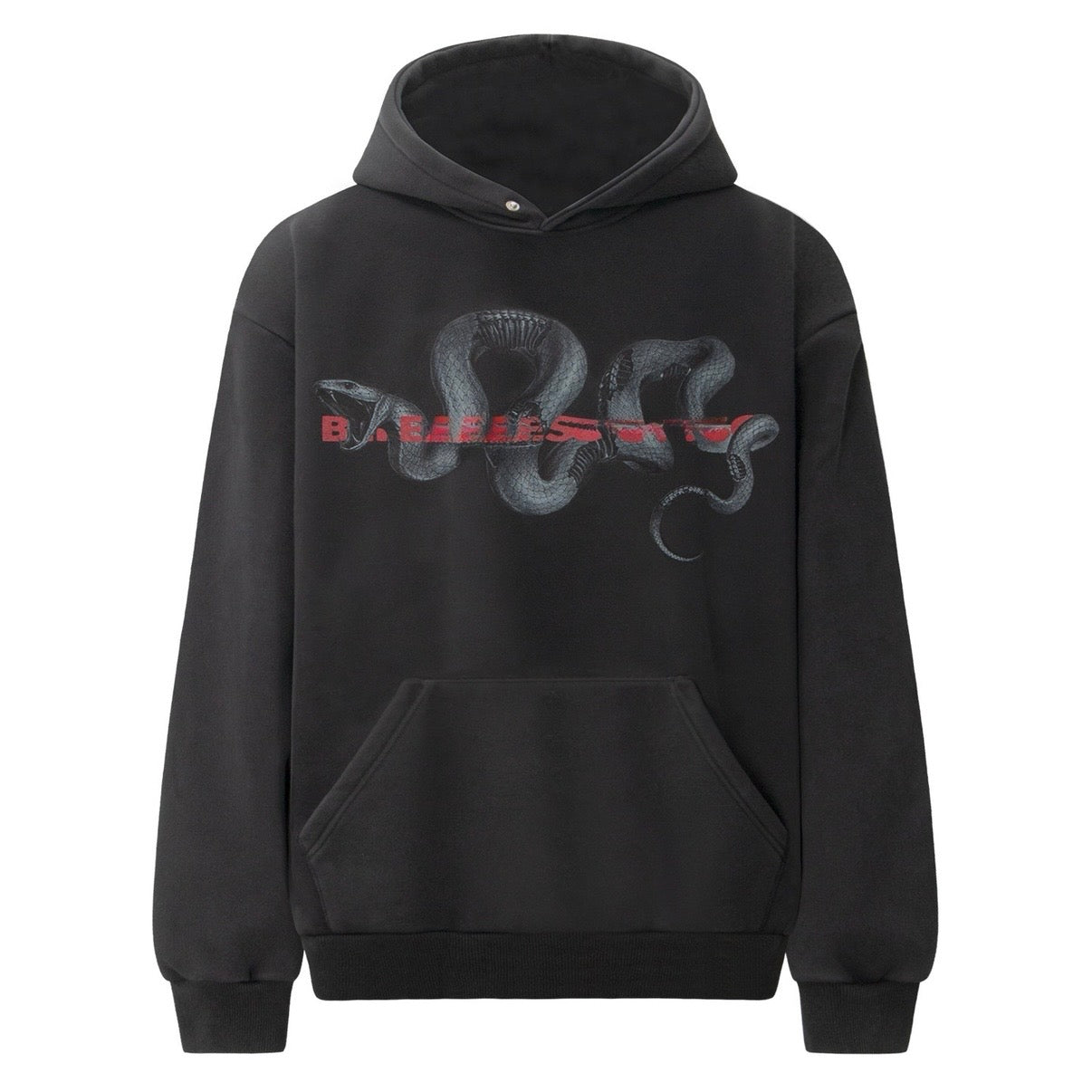 Snake Graphic Oversized Hoodie znk000224