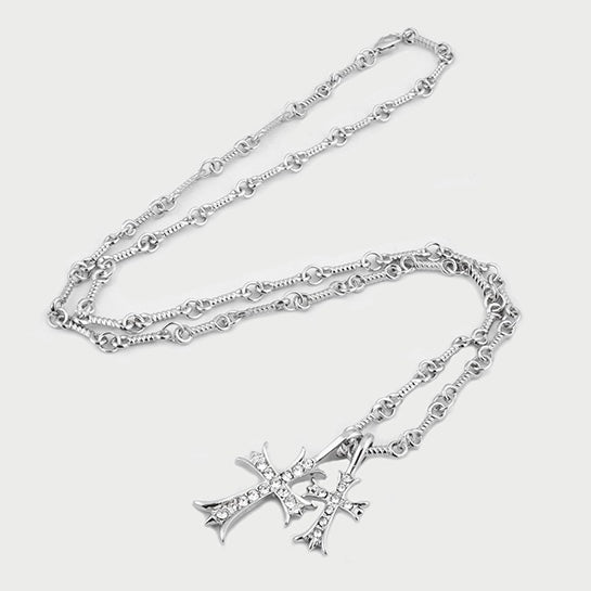 18kgp ツインクロスネックレス znk000137