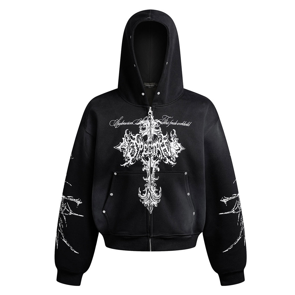 ゴシックレタリングジップパーカー znk000083