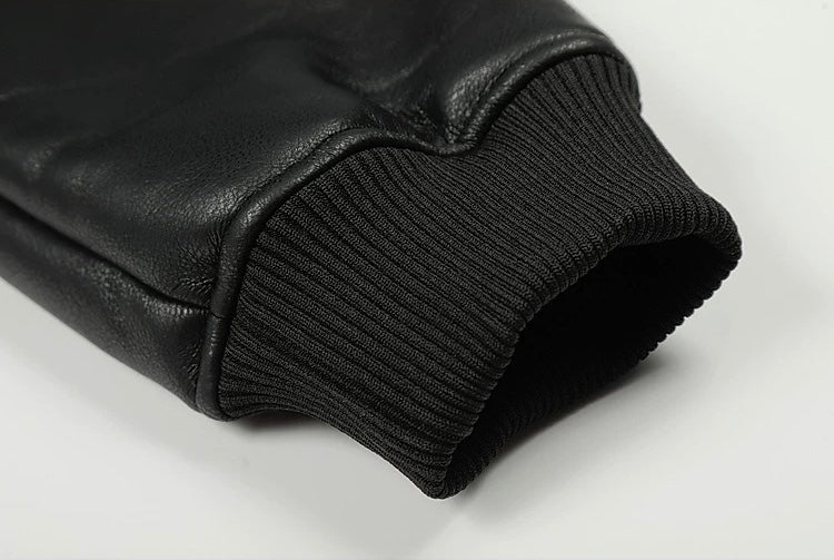 フェイクレザーフーディジャケット znk000069