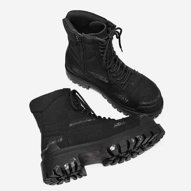 Black Combat Boots znk000205