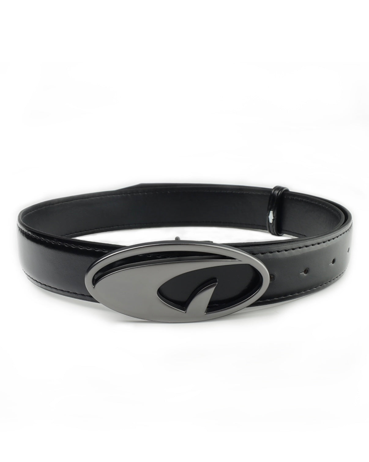 ブラックバックル シンプルレザーベルト SS-000679