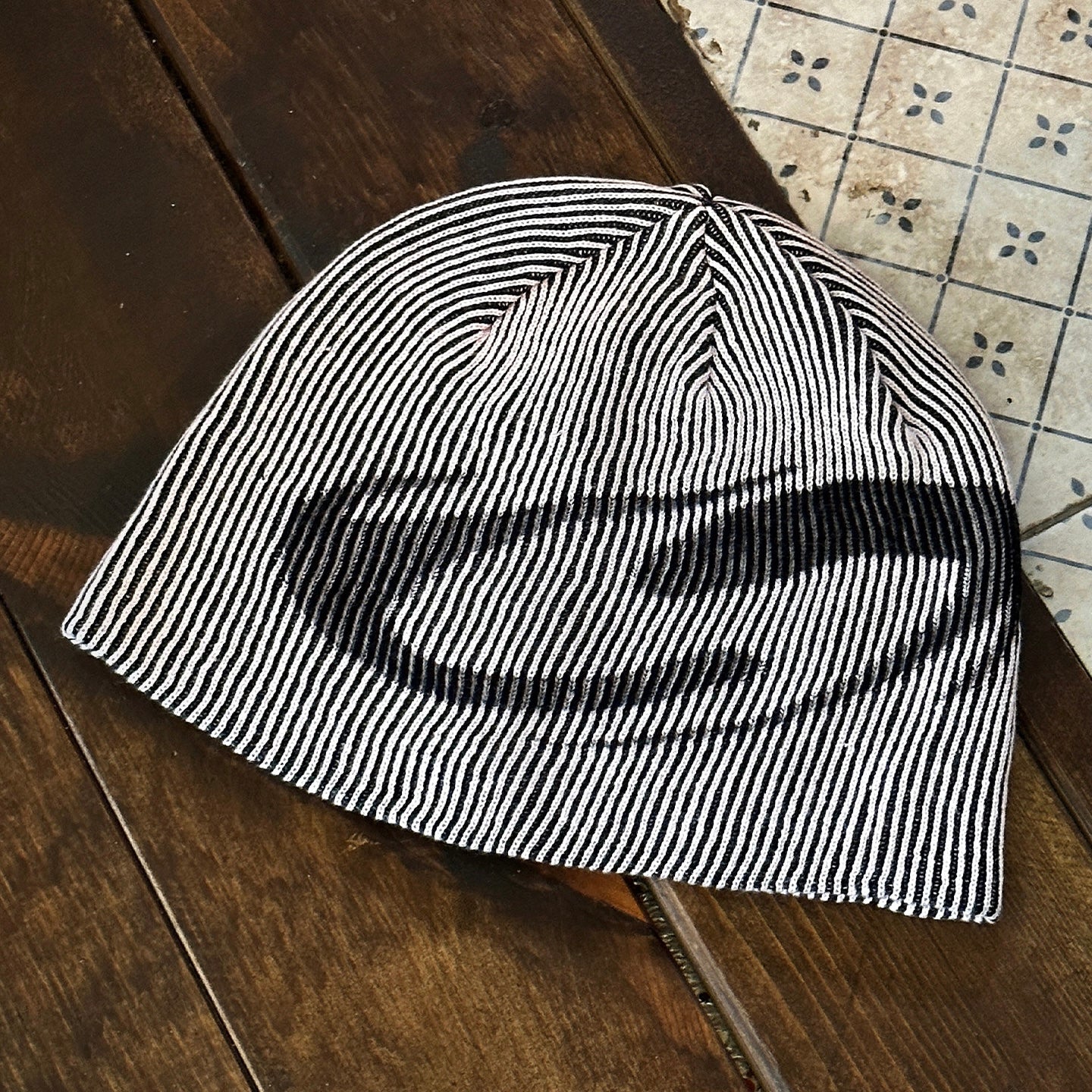 リブニットストライプビーニー znk000192