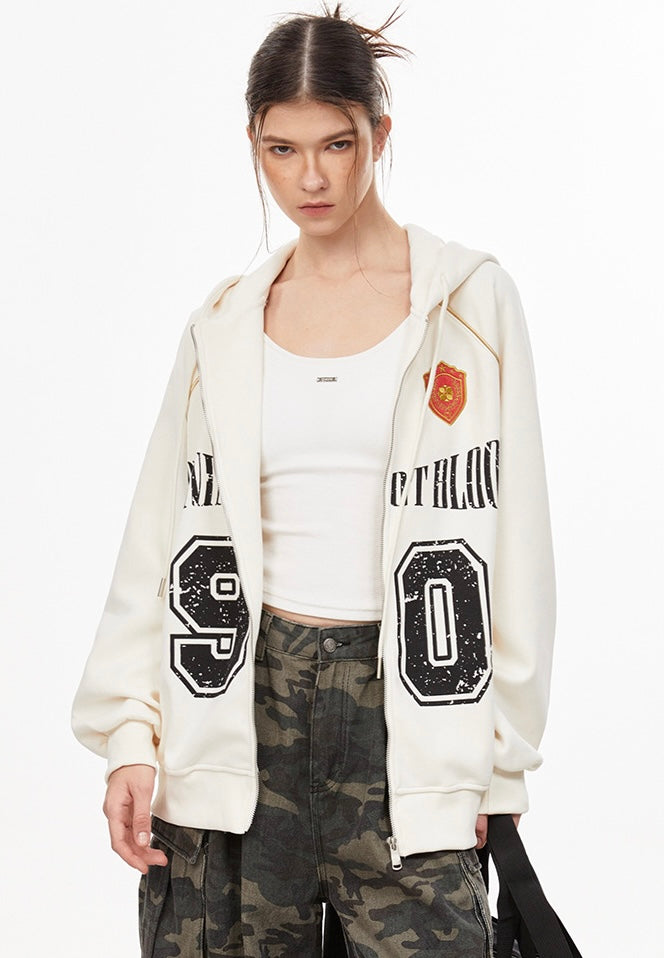 オーバーサイズ ナンバリングフーディ SS-000697