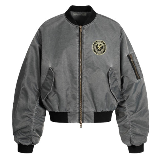 ワッペンロゴ MA-1ブルゾン znk000116