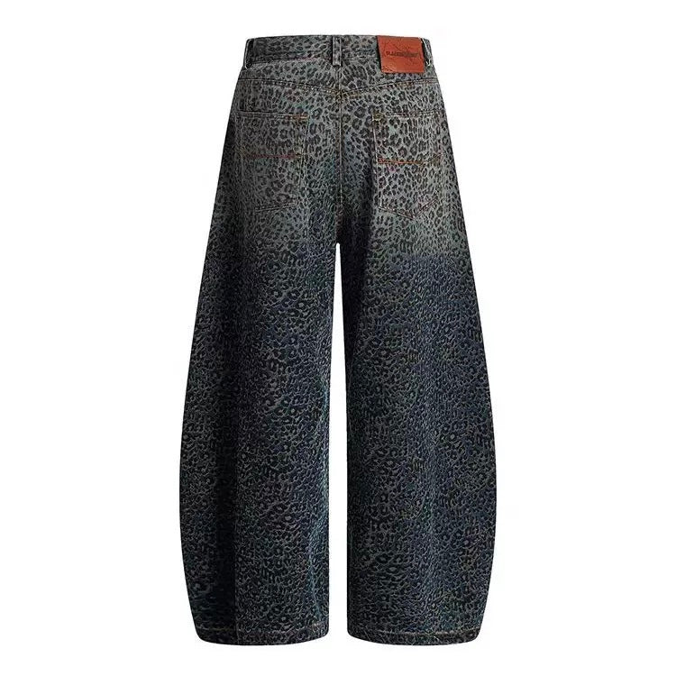 レオパードワイドデニムパンツ znk000143