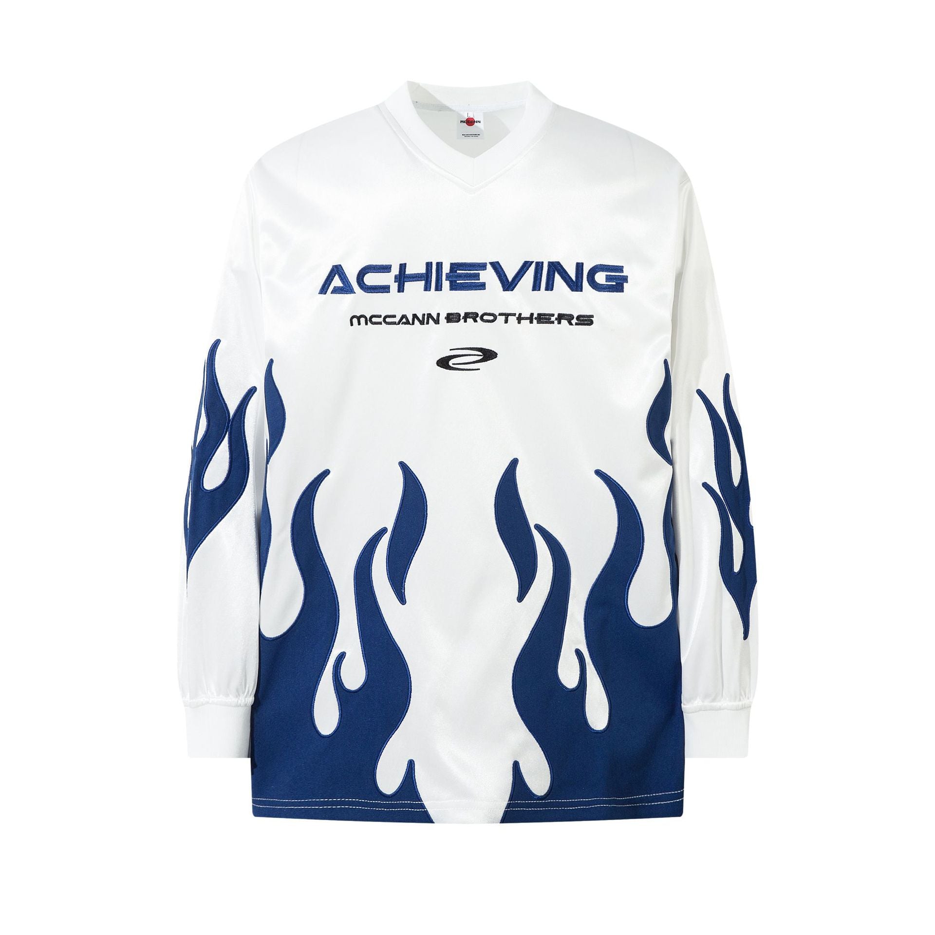 Flame Graphic Long Sleeve T-Shirt znk000215