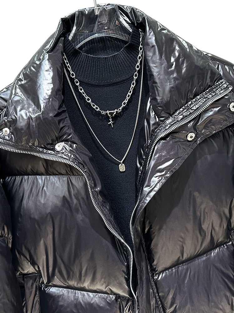 シャイニーパフアウター znk000027