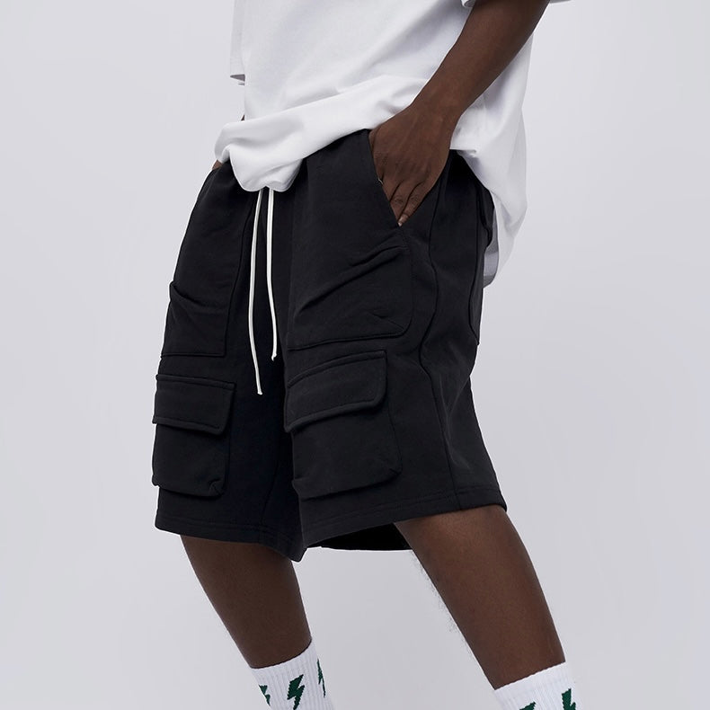 【2color】カジュアルストリート ハーフカーゴパンツ ビッグポケット SS-000321