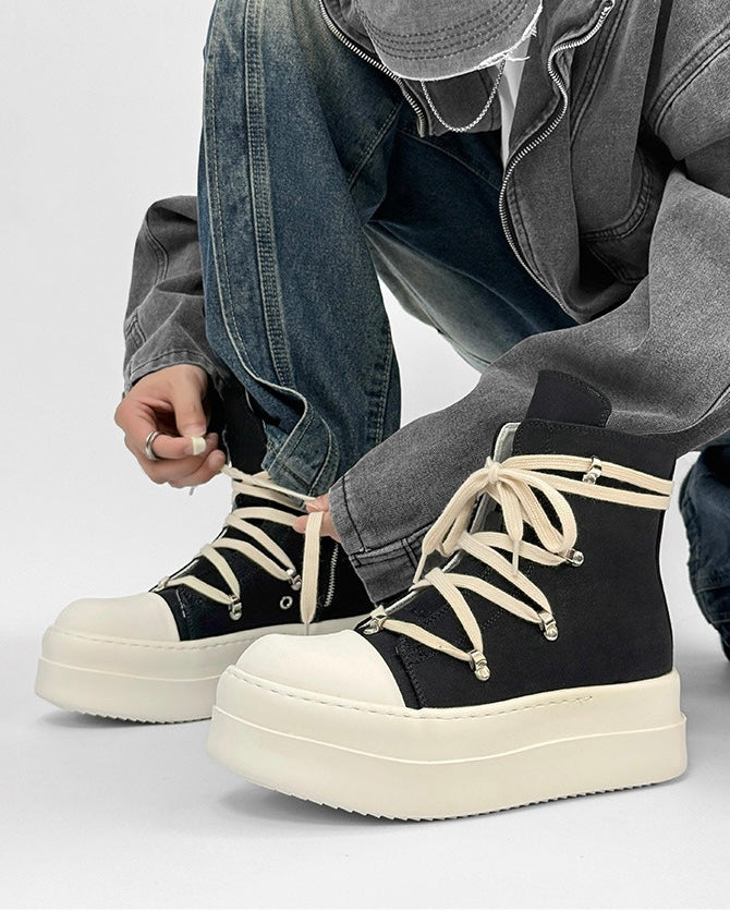 Heavy Sole Wrap High-Top Boots znk000227