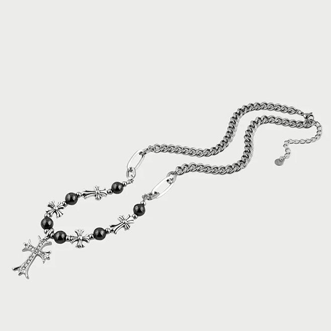 クロスビーズチェーンネックレス znk000134