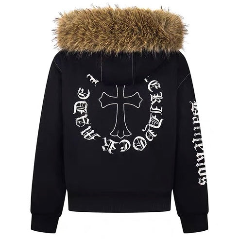 フェイクファーフードジャケット znk000107