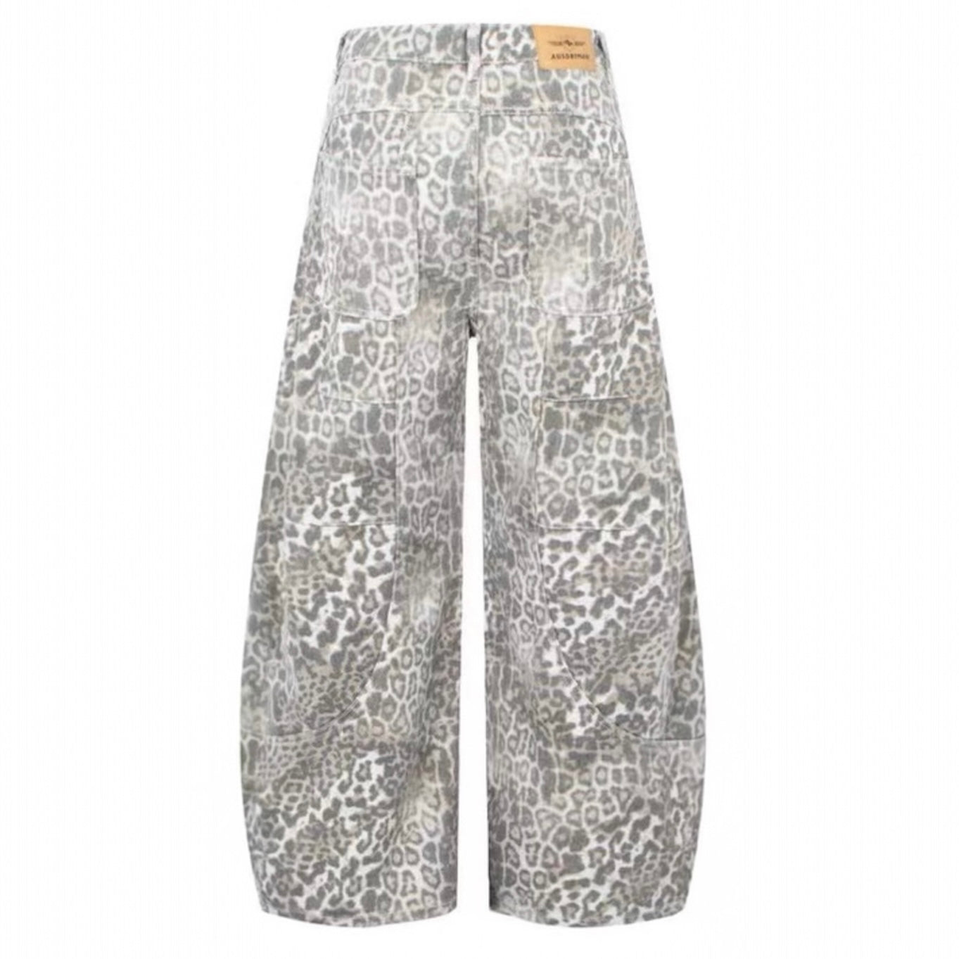 レオパードワイドデニムパンツ znk000179