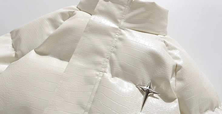 クロコレザーダウンジャケット znk000018