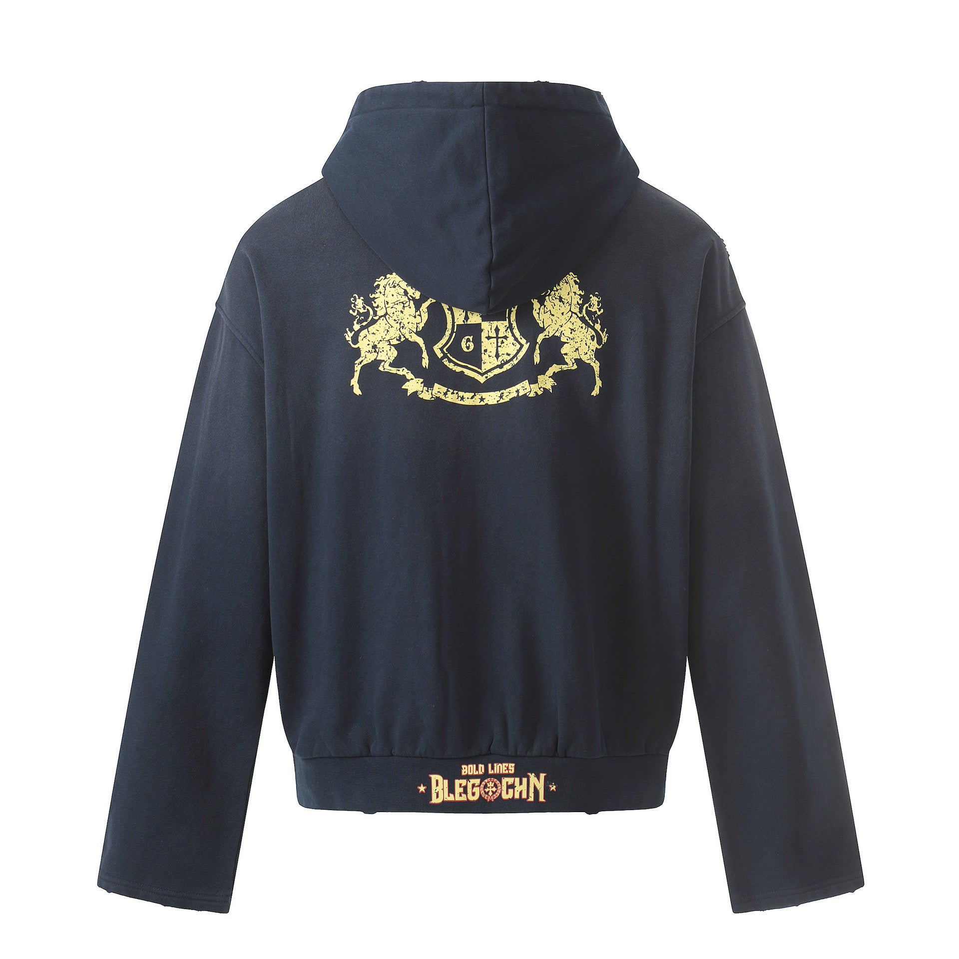 Vintage Crest Zip Hoodie znk000265