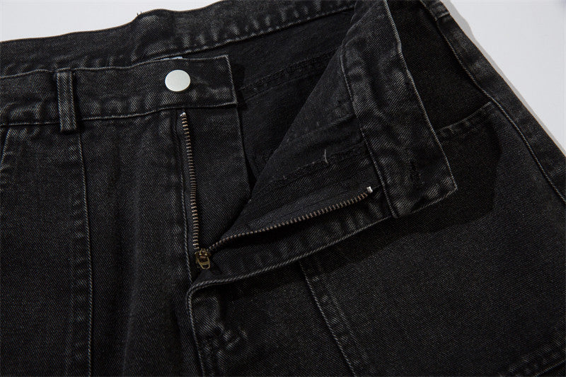 ブラックデニムカーゴパンツ znk000182