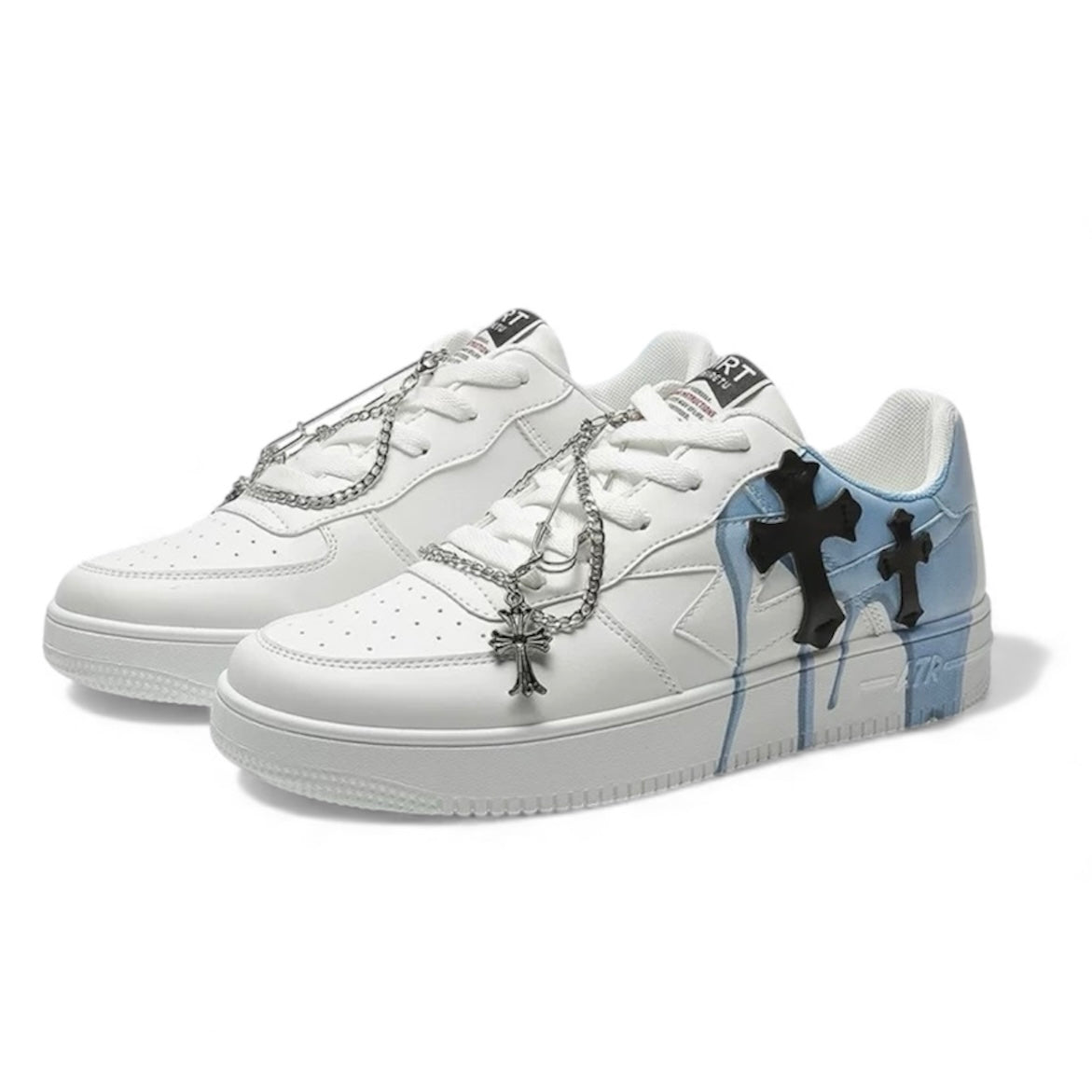クロスチェーンペイントスニーカー znk000032
