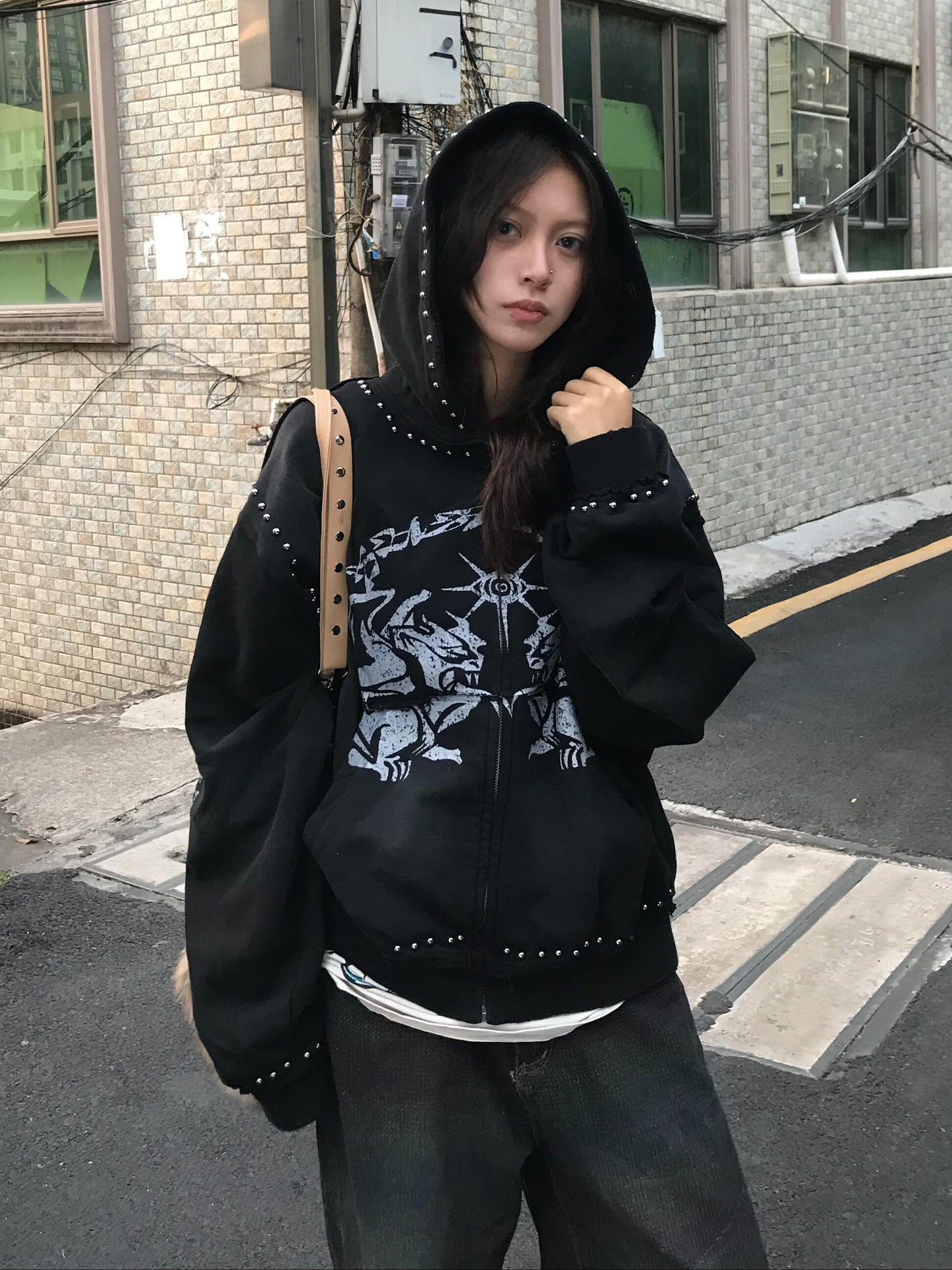 グラフィックスタッズパーカー znk000085