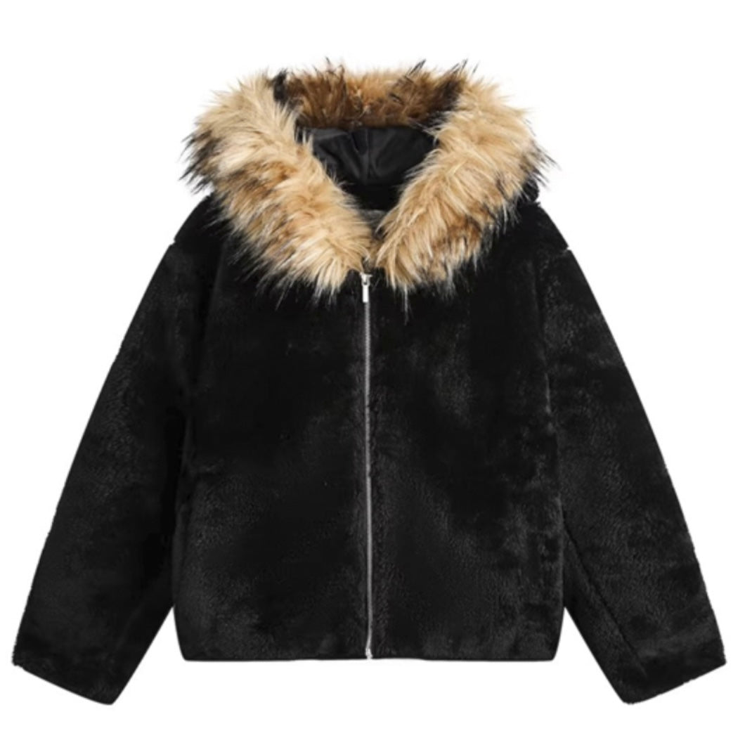 ファーフードボアジャケット znk000157