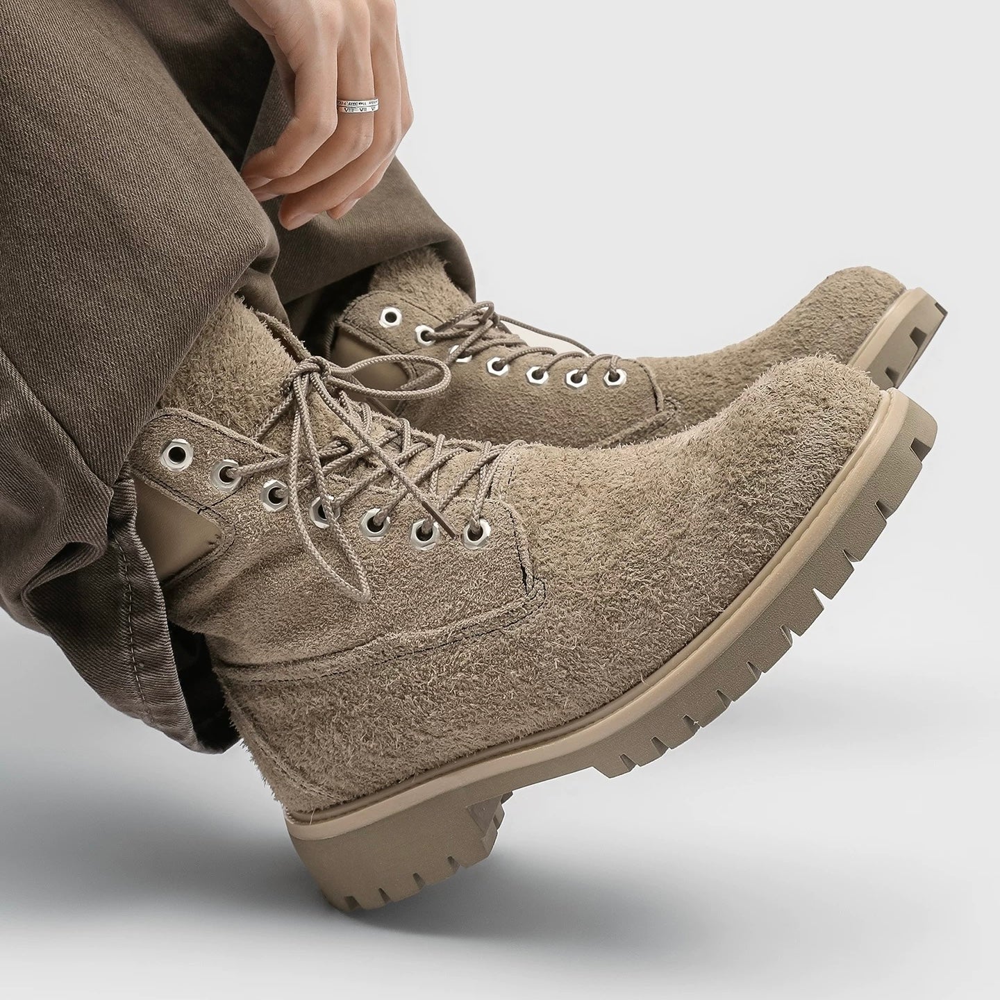 Rugged Suede Work Boots znk000206