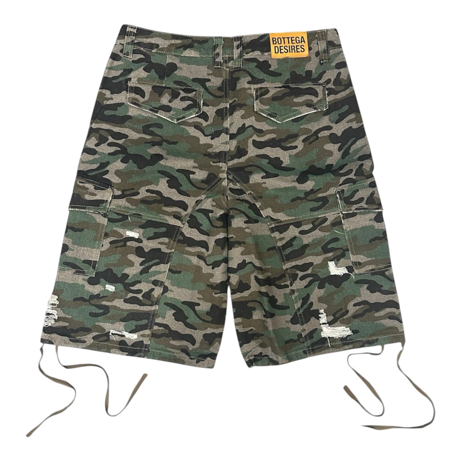 Camo Cargo Wide Shorts znk000281