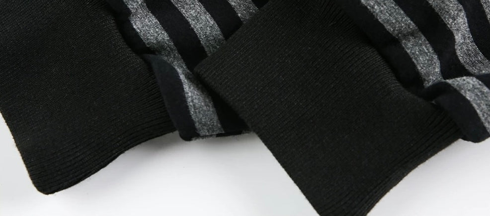 ファー付きボーダーフーデッドブルゾン znk000166