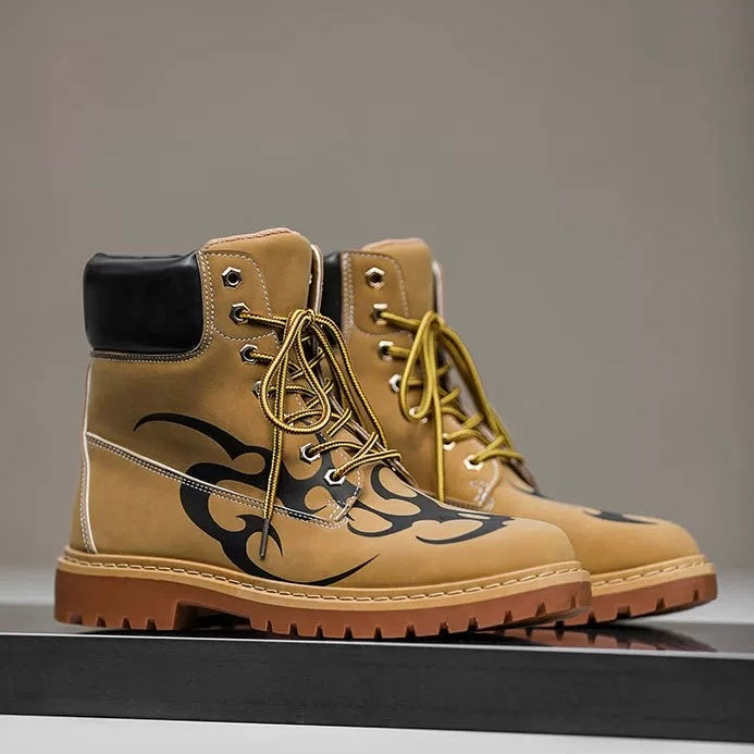 グラフィックレースアップブーツ znk000195