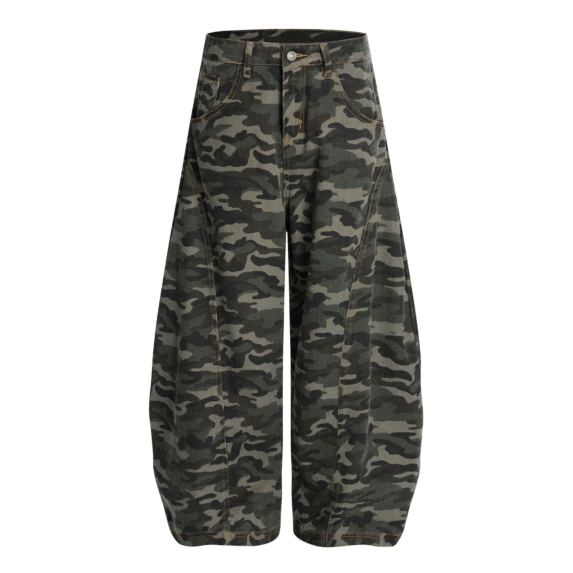 カモフラージュ ワイドパンツ メンズ レディース ユニセックス SS-000320