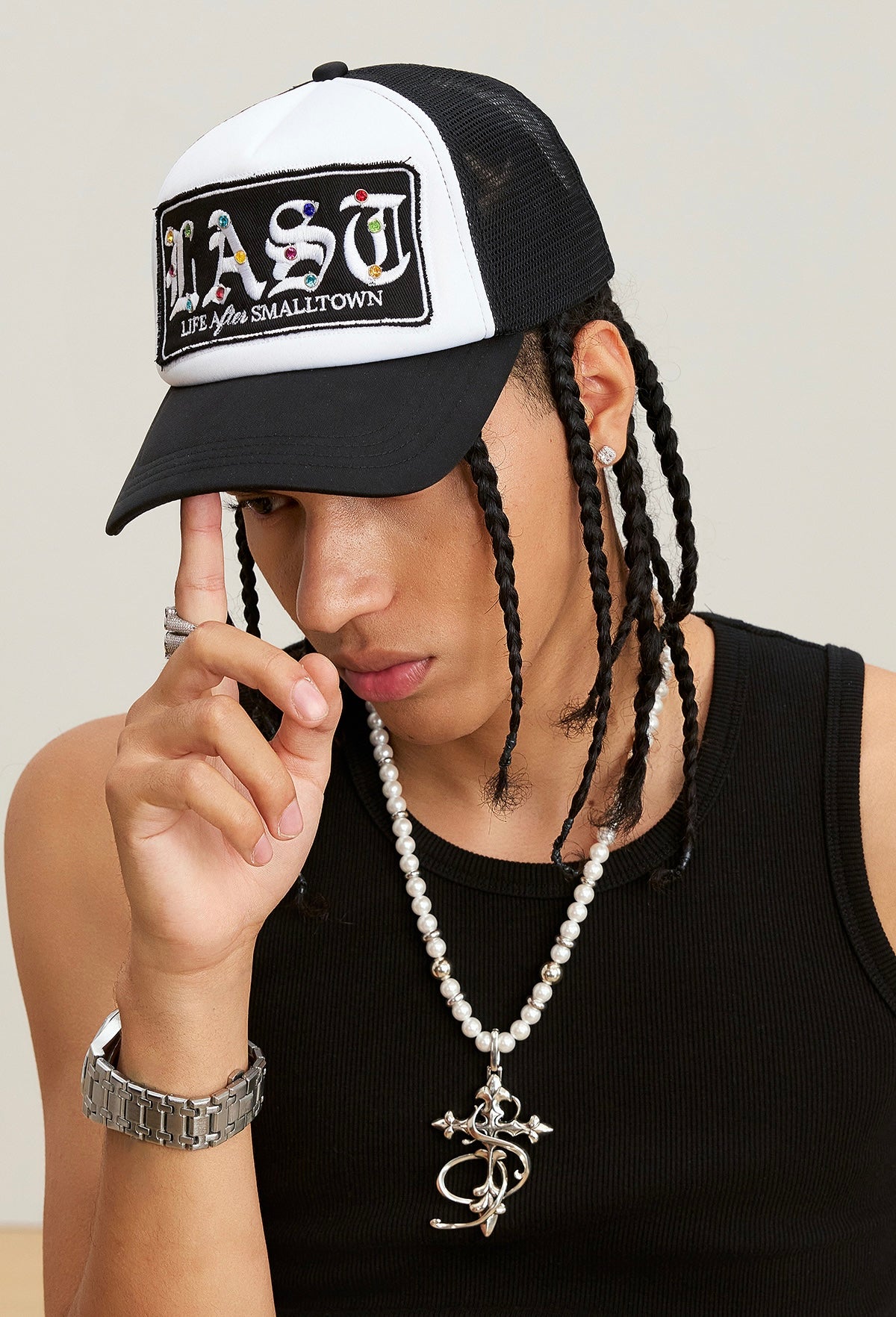 ビジューメッシュキャップ znk000046