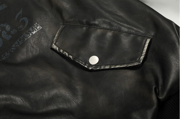 レザーファーフードジップジャケット znk000068