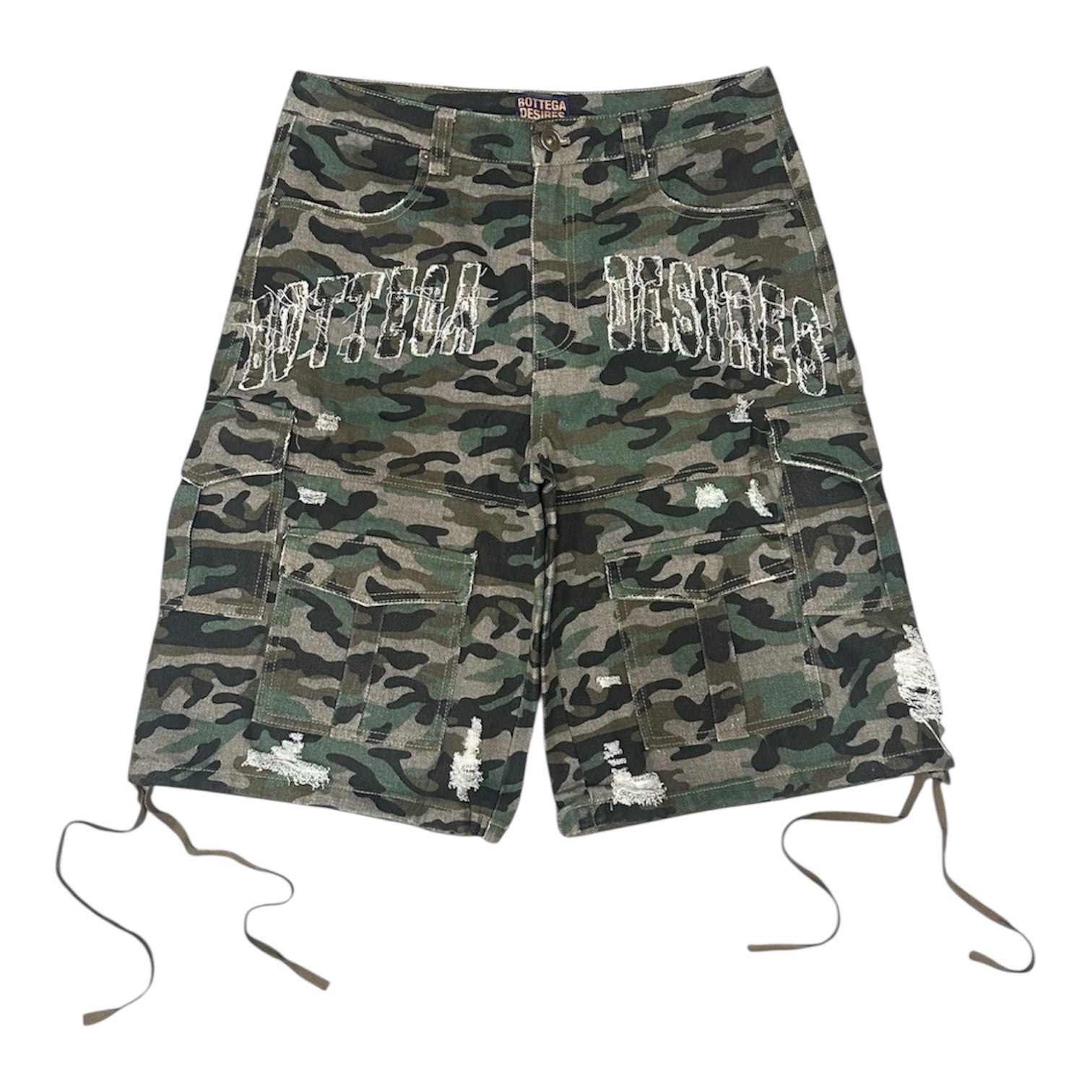 Camo Cargo Wide Shorts znk000281