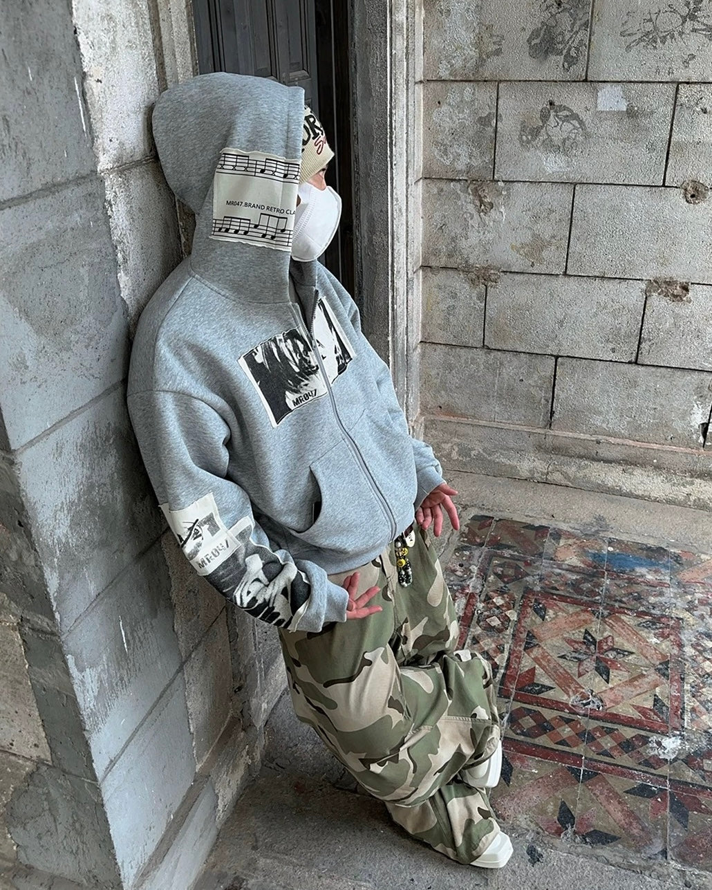 フォトパッチフルジップパーカー znk000149