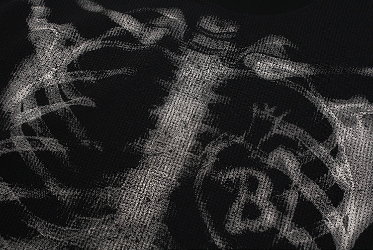 スカルグラフィックロングT-shirt znk000040