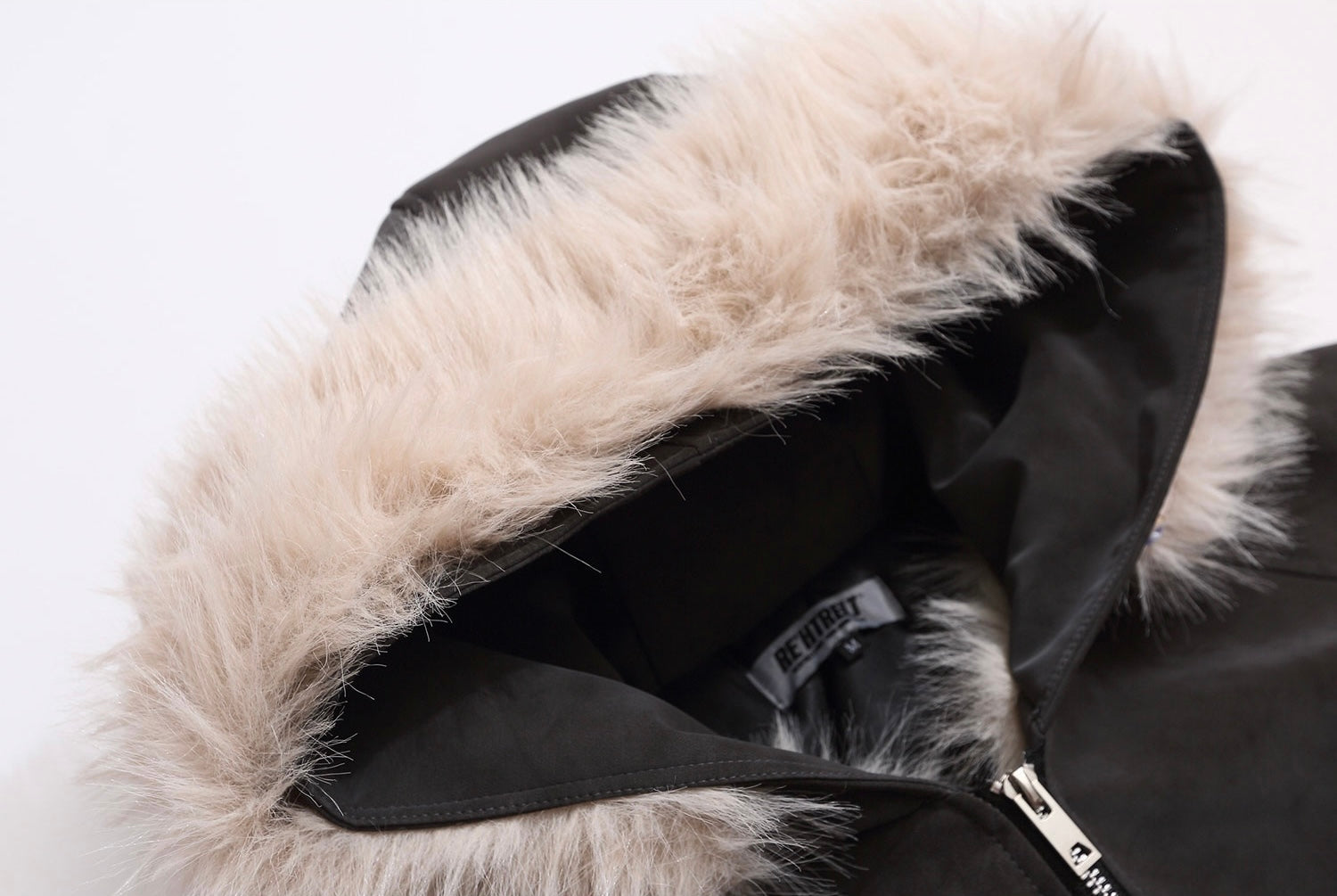 スエードファーフードジャケット znk000113