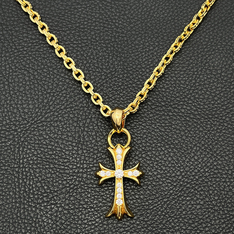 18kgp クロスチェーンネックレス znk000136