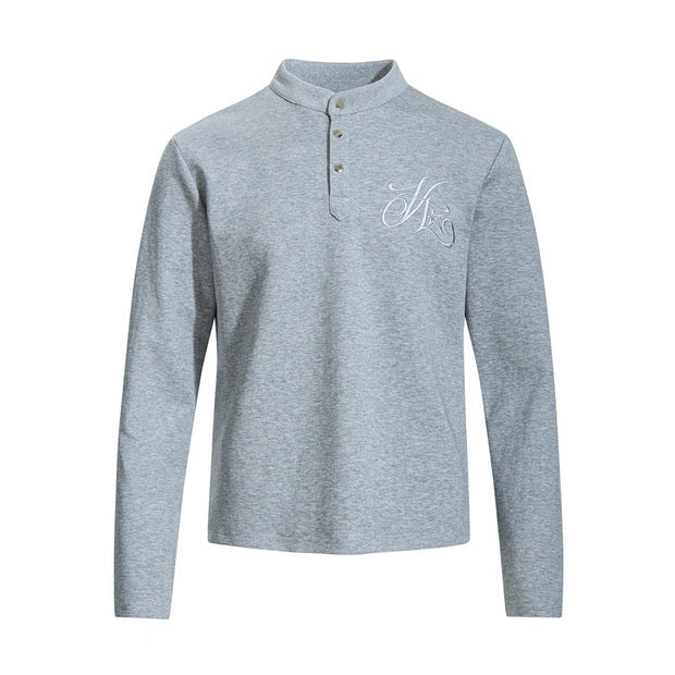 ヘンリーネックロングスリーブTシャツ znk000154