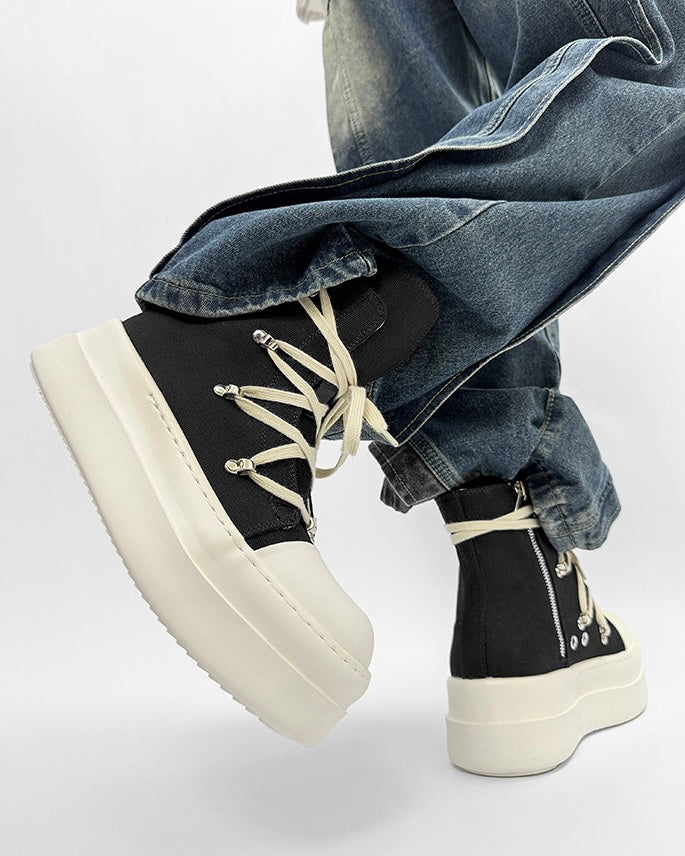 Heavy Sole Wrap High-Top Boots znk000227