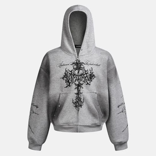 ゴシックレタリングジップパーカー znk000083