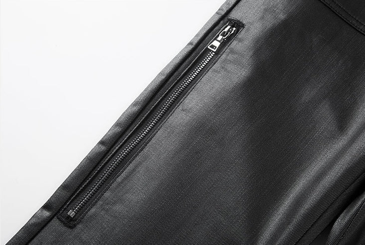 サイドジップ レザーパンツ znk000024