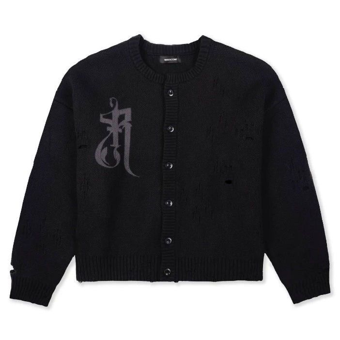 ダメージニットカーディガン znk000151