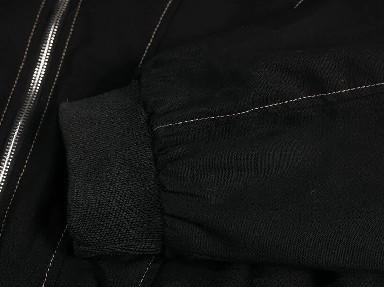 ファーフードボンバージャケット znk000099