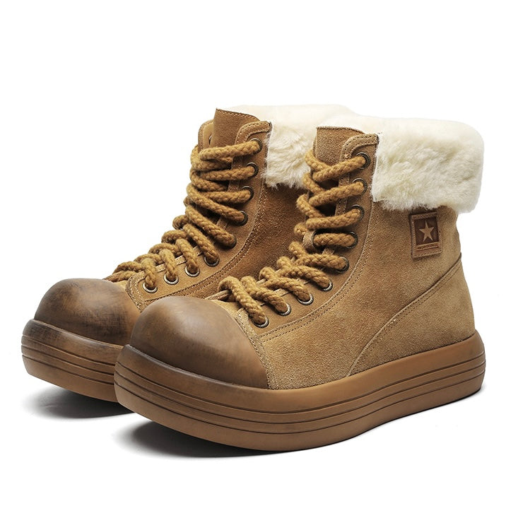 ボア付き厚底ハイカットブーツ
znk000148