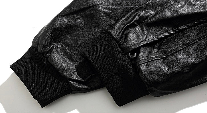 フェイクレザーMA-1ブルゾン znk000124