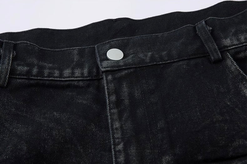 立体デザイン ワイドデニムパンツ 
SS-000699