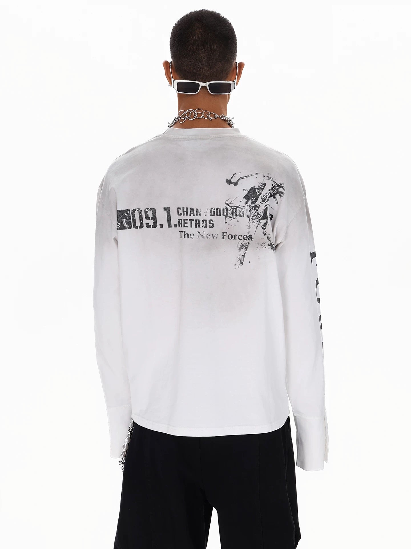 Grunge Style Long Sleeve T-Shirt znk000220