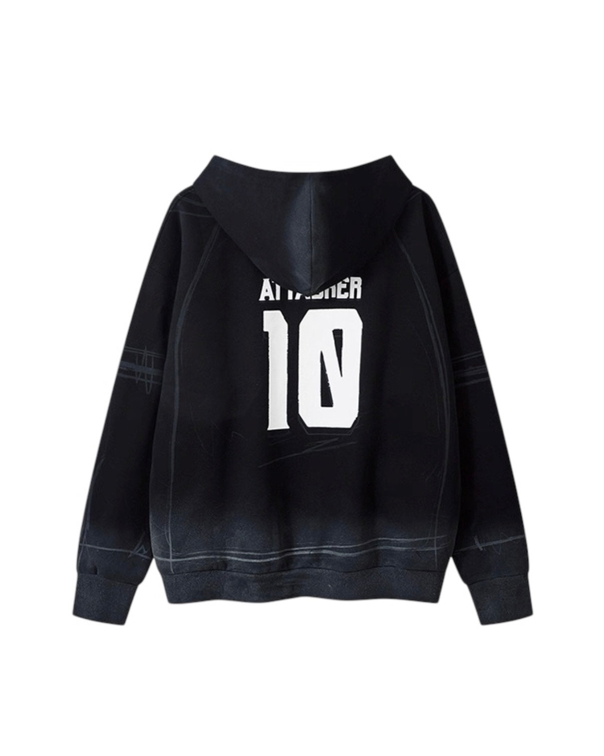 ストリート ジップパーカー BORFEND バックナンバー ロゴ入り フーディ SS-000690