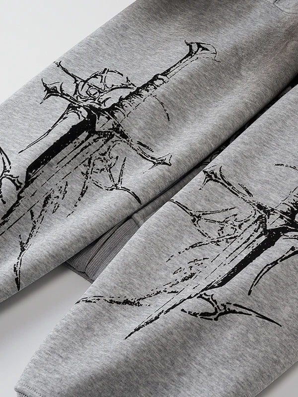 ゴシックレタリングジップパーカー znk000083