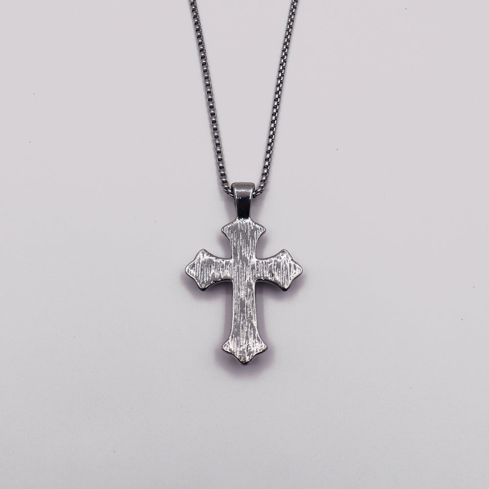 アンティーク風クロスペンダント ネックレス ストリート系アクセ SS-000337