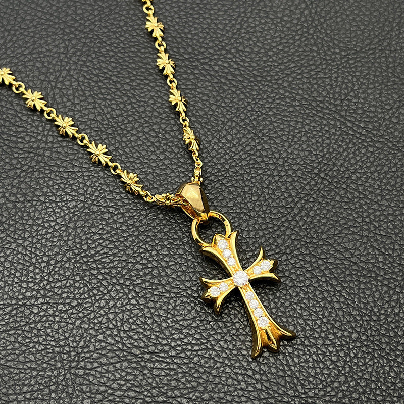 18kgp クロスチェーンネックレス znk000136